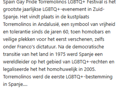 De Grootste Gay Parade van Spanje
